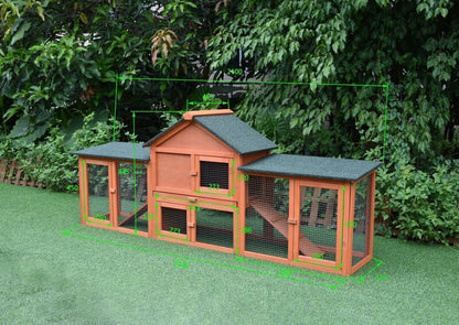 Pawhub Double Run Wooden Coop