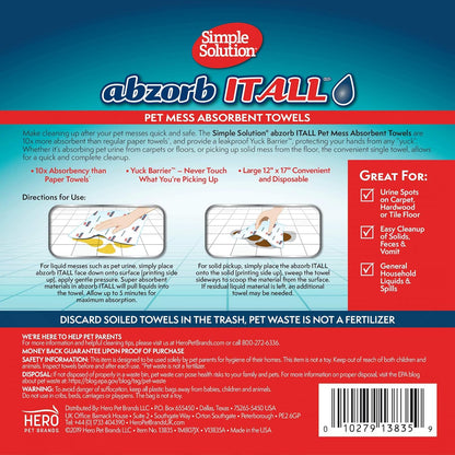 Abzorbitall Pet Mess Towels 