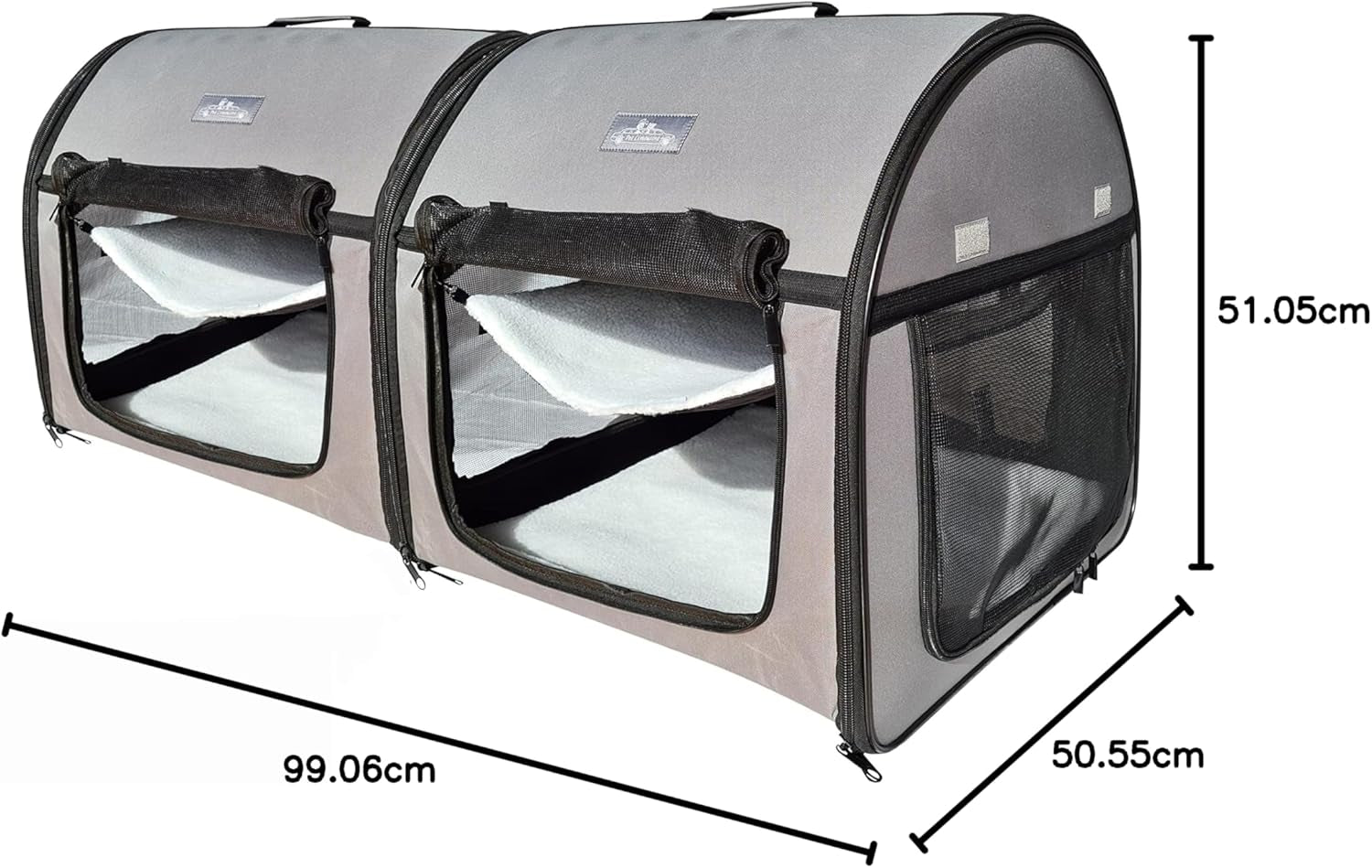 Pet Limousine Double Soft Crate