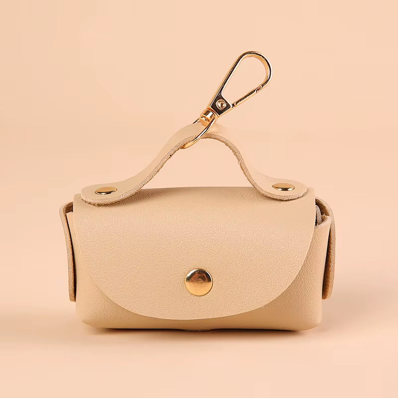  Artificial Leather Poop Bag Dispenser & Organizer