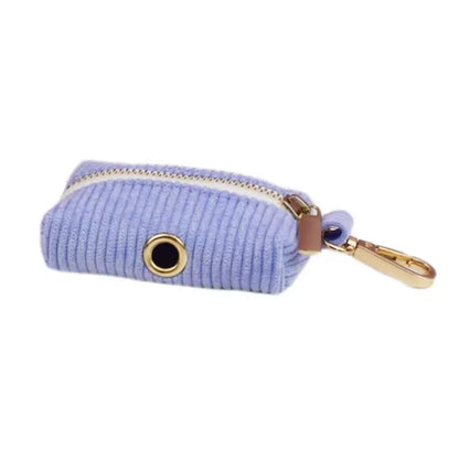 VelvetLux Purple Corduroy Dog Collar & Leash Set 