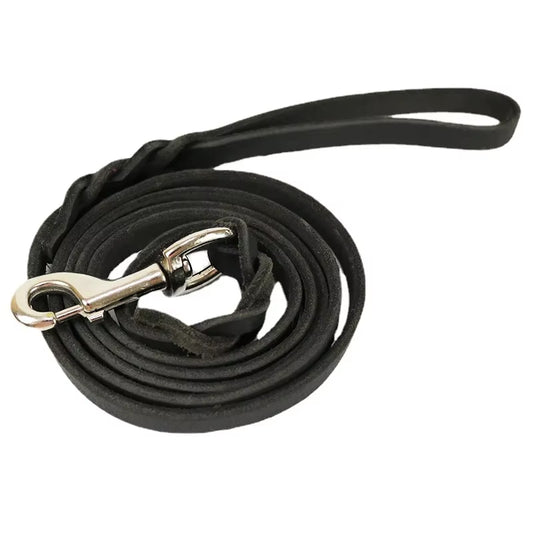 StryderZ Genuine Leather Braided Dog Leash