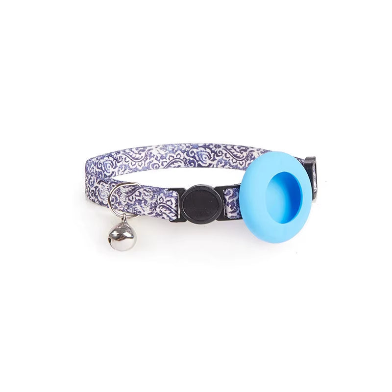Cat Bell Collar with Protective Silicone Airtag Sleeve