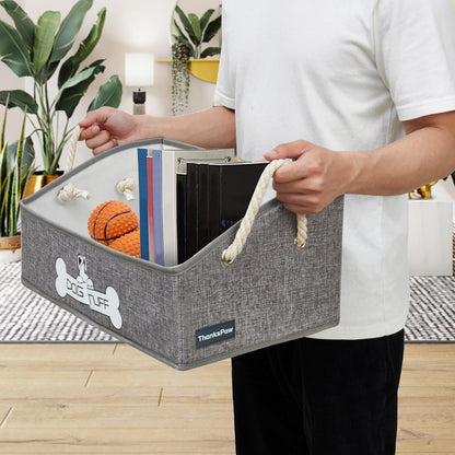 PawPerfect Canvas Dog Toy Box