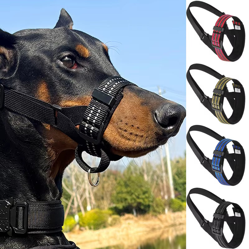 GuardianGrip Reflective Tactical Dog Muzzle