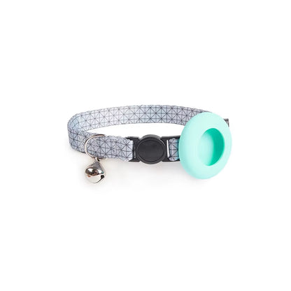 Cat Bell Collar with Protective Silicone Airtag Sleeve