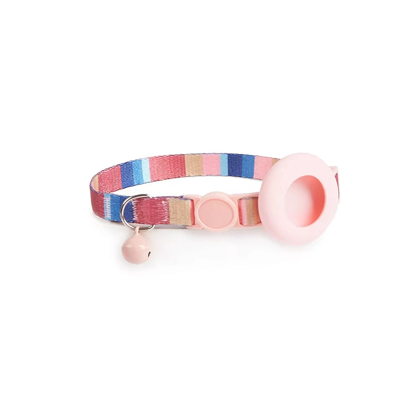 Cat Bell Collar with Protective Silicone Airtag Sleeve