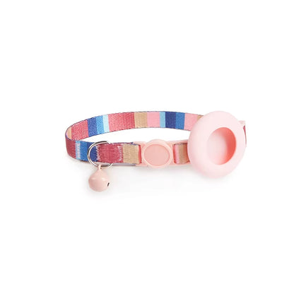 Cat Bell Collar with Protective Silicone Airtag Sleeve