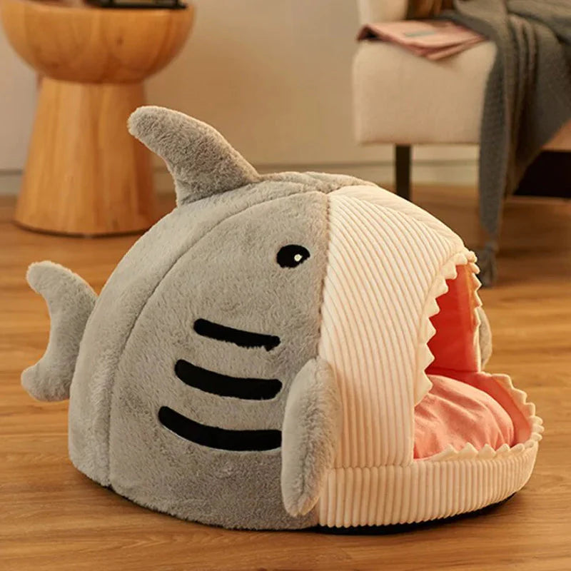 CozyFin Luxury Plush Shark Pet Bed