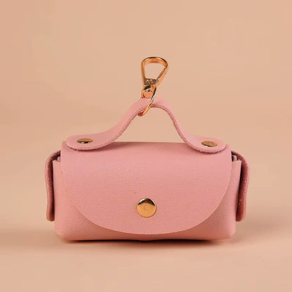  Artificial Leather Poop Bag Dispenser & Organizer