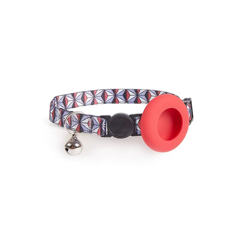 Cat Bell Collar with Protective Silicone Airtag Sleeve